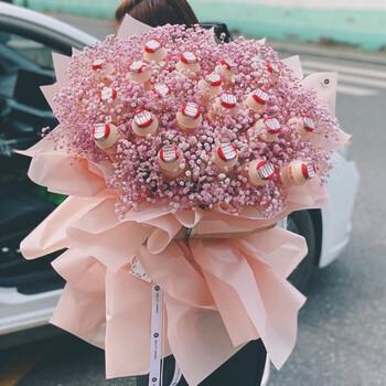 花束情人节创意送女友闺蜜生日礼物全国同城配送上门19瓶养乐多混搭