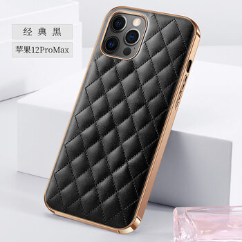 卡登高时尚高端iphone12手机壳小羊皮真皮苹果12promax全包防摔新款