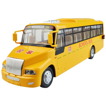 儿童校车玩具模型仿真公交车大号校车巴士宝宝男孩惯性汽车2346岁宝宝
