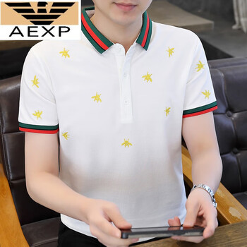 aexp奢侈阿玛ea7xp尼旗下品牌男士短袖大码t恤莫代尔t恤青年打底衫男