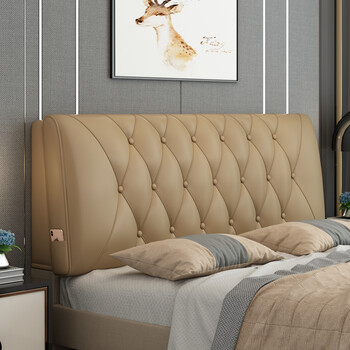 轻奢软包床头板18米北欧一体单独落地床头靠背板简约现代榻榻米榻榻米