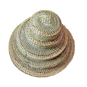 蒸小笼包的草垫子 不粘锅圆形草垫手编 加密蒸笼垫子草编的蒸包子 30