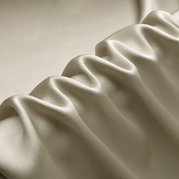 高档桑蚕丝面料西翼19姆米面料100素绉缎布料丝绸睡衣枕套布旗袍里布