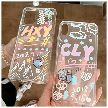 情侣diy手绘手工闺蜜手机壳滴胶贴纸粘土干花材料包生日礼diy滴胶贴纸