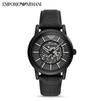 armaniarmani阿玛尼黑武士手表男士运动型潮流镂空机械表ar60008黑色