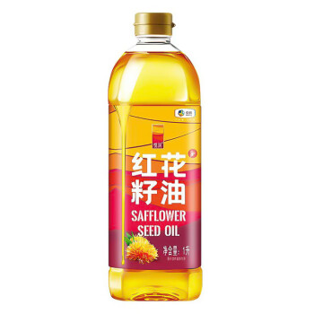 悦润 中粮红花籽油1L 植物油物理压榨一级食用油新疆红花籽油
