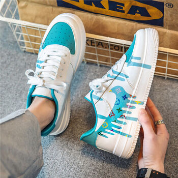 妲妮妃鸳鸯鞋男冰淇淋小白鞋韩版百搭小众设计运动潮流白色学生板鞋