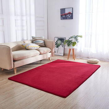 珊瑚绒-酒红色 40*60厘米一块