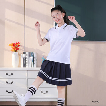 揽典夏季高中校服套装中学生短袖班服运动服初中生毕业季男女夏装t恤