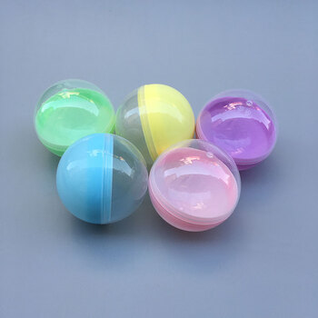 扭蛋5cm6cm7cm8cm10cm16cm20cm扭蛋壳马卡龙彩色扭蛋球空壳扭蛋机用半