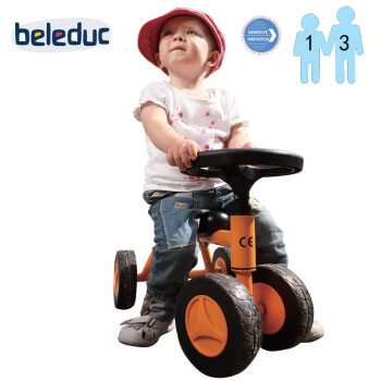 beleduc贝乐多TT滑滑车18个月2岁3岁宝宝滑步车踏行车四轮平衡车儿童礼物 TT滑滑车 橙色 B64100