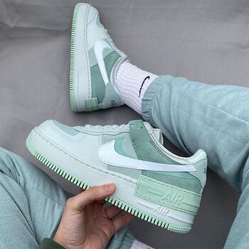 af1空军一号马卡龙冰淇淋粉紫经典男女板鞋情侣休闲 cw2655-001薄荷绿