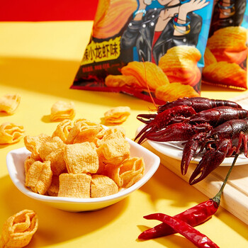 好丽友浪里个浪薯片大波浪四层玉米浓汤麻辣小龙虾膨化零食旗舰店10包