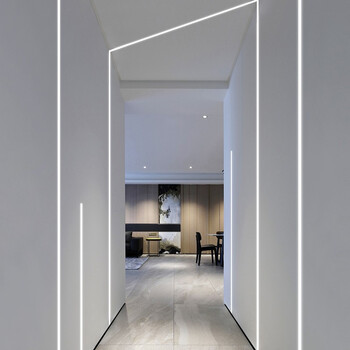 爱多辉客厅无主灯线条灯嵌入式led无边框预埋式衣柜走廊过道楼梯灯带