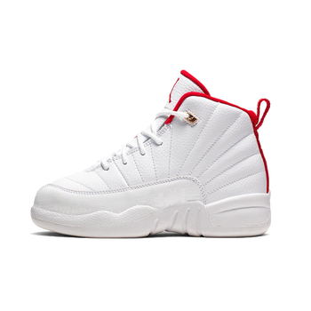 【特价清货】耐克  aj12 fiba 白金童鞋 运动篮球鞋 151186-107 白色