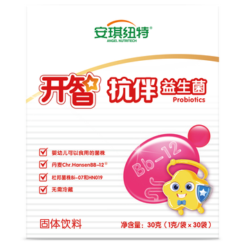 安琪纽特开智益生菌肠胃肠道益生元粉宝宝可食用菌株30袋抗伴益生菌