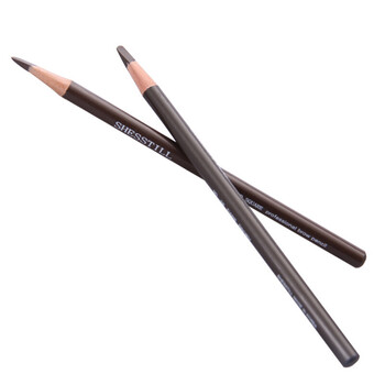 李佳琦化妆师用铅笔式诗婷眉笔防水防汗持久不脱色木质硬芯黑灰色05