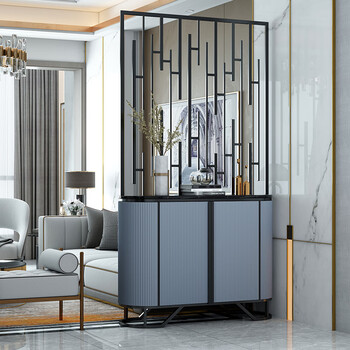 navcon玄关柜现代轻奢简约客厅隔断屏风鞋柜一体进门入户收纳储物柜