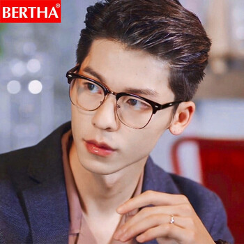 贝尔莎bertha防辐射眼镜防蓝光大框近视电脑护目镜游戏专用眼镜男女