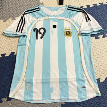 赛瑟达0607阿根廷主场球衣复古梅西19号球衣训练服套装短xiut恤无印