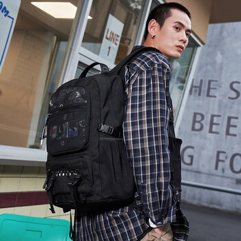 361度 361男女同款双肩包2022年秋季新款运动户外旅行背包学生书包