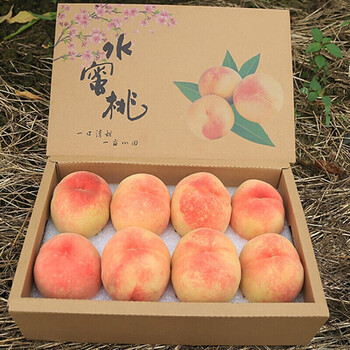 jd顺丰空运现摘无锡白凤湖景水蜜桃礼盒装应季新鲜水果超甜软桃子好吃