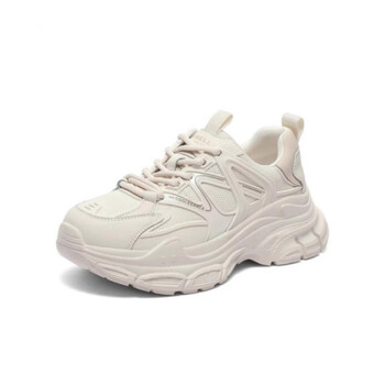 百丽女款机能风厚底老爹鞋女2023秋季新款女鞋休闲跑鞋网面运动鞋单鞋