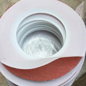 定制四氟石棉垫包覆橡胶垫片反应釜法兰密封垫片搪瓷罐口人孔垫耐高温