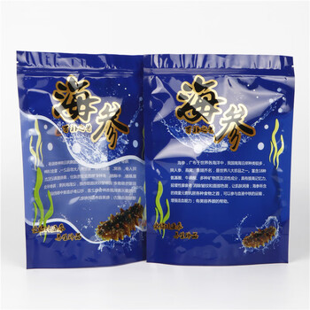 大连海参自封袋一斤海参包装袋自封500克自立海参袋子透明野生海参空