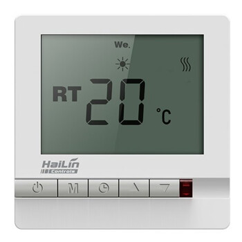 海林(HAILIN)地暖控制面板电采暖温控器供热设备温度控制器可调温开关面板16A无遥控HA308