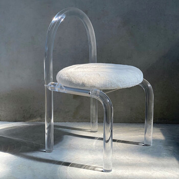 荣达发 透明凳子小红书网红椅子亚克力休闲轻奢餐椅北欧简约设计师