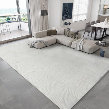 东升地毯 现代简约轻奢客厅茶几沙发卧室床边毯，北欧加厚高密不掉毛大面积ins风，可定制、可裁剪地毯 SN07 2.4x3.4米 大客厅地毯