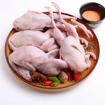 40只现杀鲜活放血去内脏新鲜大鹌鹑速冻鹌鹑烧烤 三两以上 10只装