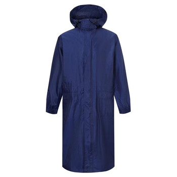 消防连体雨衣蓝色森林救援备勤长款雨披抗洪救灾火焰蓝专用防水服定制