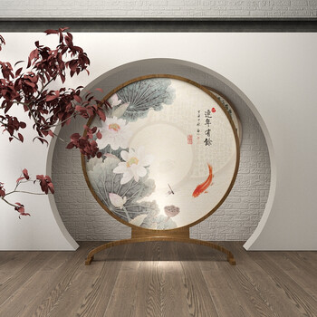 古风今现新中式屏风隔断酒店酒楼客厅茶楼进门玄关遮挡可移动实木年年