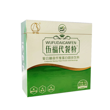 金健康伍福家园百拇伍福代餐粉复合膳食纤维蛋白固体饮料14袋盒1盒