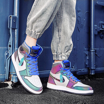 linikerb夏季空军一号联名款高帮篮球鞋低帮大巴黎女鞋 湖蓝色 aj英雄