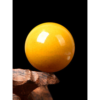 玉恋韵 雄黄朱砂diy手工编绳散珠子 水晶手链 串珠饰品配件单颗 天然