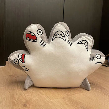 鲨bee玩偶毛绒玩具恶搞鲨雕公仔毛绒玩具鲨手搞怪鲨鱼蜜蜂鲨狗玩偶男