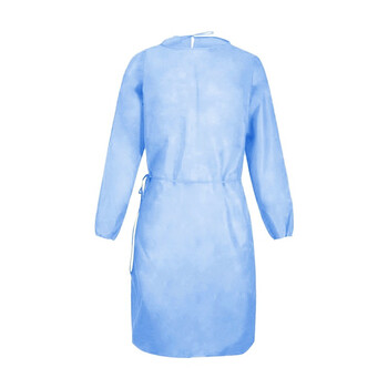 一次性使用隔离衣背开式防护隔离服隔离衣蓝色1件xl