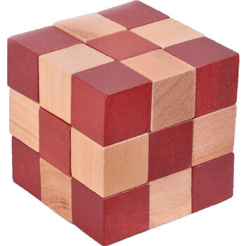 神龙摆尾 鲁班锁系列玩具古典玩具神龙摆尾木制玩具木头魔方 禾木7.