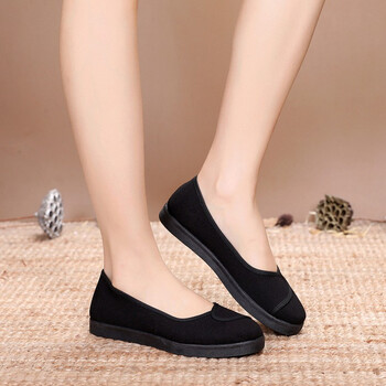 白色护士鞋老北京布鞋女防滑耐磨透气单鞋美容院医院平跟工作鞋养生养