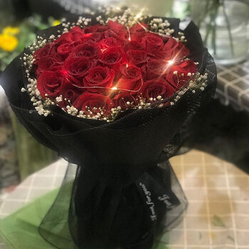 送男朋友的花束 520情人节抖音网红满天星干花束永生花香皂花生日送