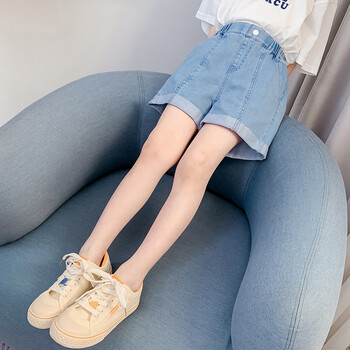 稚淘女童牛仔短裤夏季中大童儿童外穿3-12岁小女孩洋气夏天穿的裤子潮
