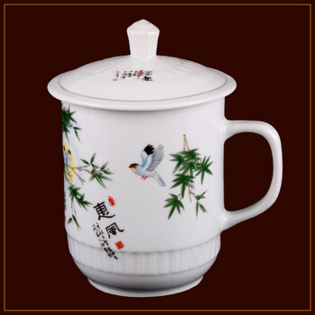 超大马克杯大容量陶瓷带盖大茶杯1800毫升超大号霸王杯子凉水杯景德镇