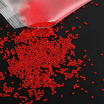 雅迪吸水弹珠78mm水弹水晶弹加硬通用儿童玩具吸水珠水蛋泡水珠红色78