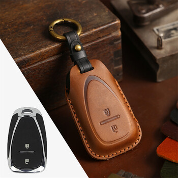 雪佛兰科鲁兹钥匙套开拓者钥匙包爱唯欧钥匙扣景程钥匙壳真皮改装 2键