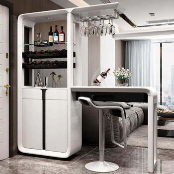 源氏木语意式酒柜小吧台隔断柜客厅一体轻奢屏风现代简约台桌间厅柜