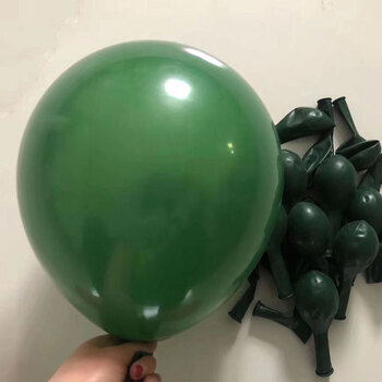 环保无味气球定制logo印字加厚幼儿园珠宝店装饰布置墨绿色32克100个