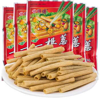 京选美食 甘师傅一根葱四川小吃8090后小时候的老式怀旧零食大袋童年